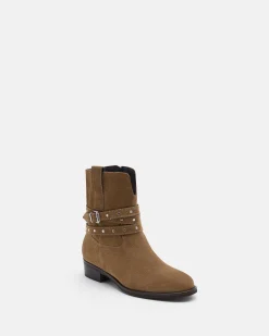 BOTTINES CARMEN/VEL TAUPE