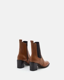 BOTTINES CLARISSE COGNAC