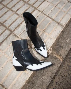 BOTTINES EAGLE NOIR-BLANC