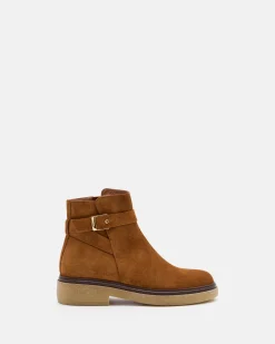 BOTTINES EVEN/VEL COGNAC