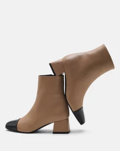 BOTTINES FALLON NOIR BEIGE