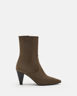 BOTTINES FLAVIE/VEL KAKI