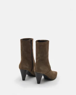 BOTTINES FLAVIE/VEL KAKI