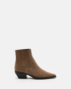 BOTTINES FRESNO/VEL TAUPE