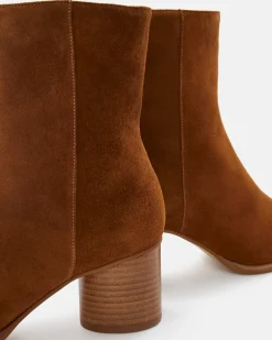 BOTTINES KELIANA/VEL COGNAC