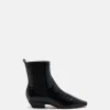 BOTTINES KEY/CROCO NOIR