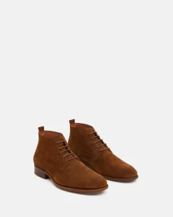 BOTTINES KORIA/VEL COGNAC