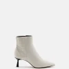 BOTTINES KOSHI/CROCO ÉCRU