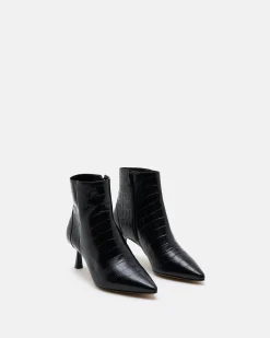 BOTTINES KOSHI/CROCO NOIR