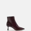 BOTTINES KOSHI/CROCO POURPRE