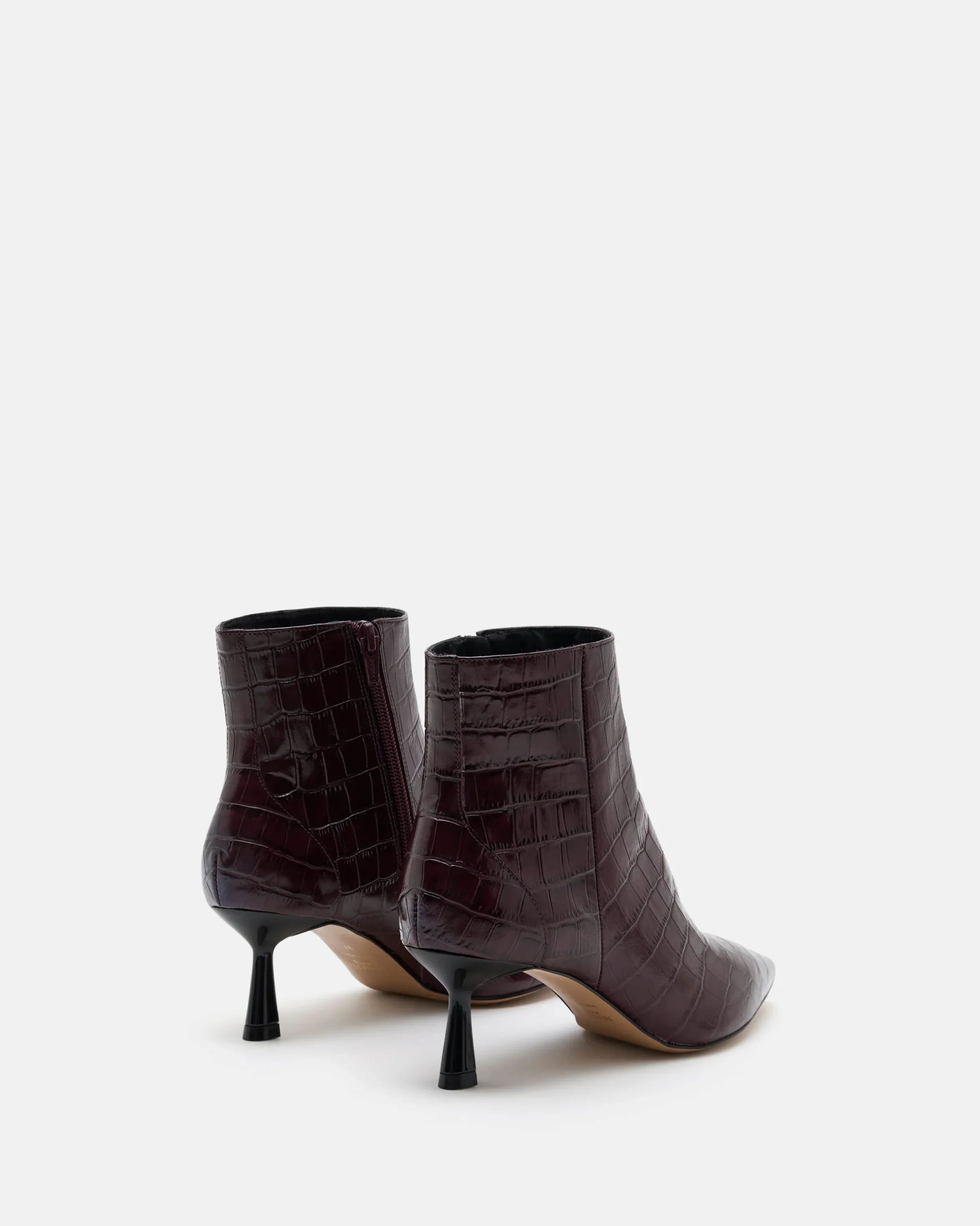 BOTTINES KOSHI/CROCO POURPRE