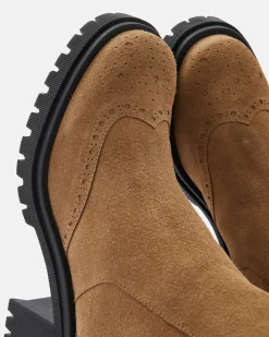 BOTTINES LINNY/VEL TAUPE