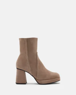 BOTTINES LOTENIA/VEL TAUPE