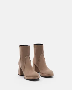 BOTTINES LOTENIA/VEL TAUPE