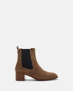 BOTTINES MARCIA/VEL TAUPE