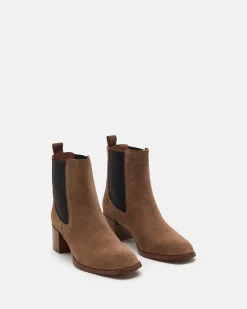 BOTTINES MARCIA/VEL TAUPE