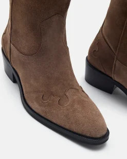 BOTTINES MEMPHIS/VEL TAUPE