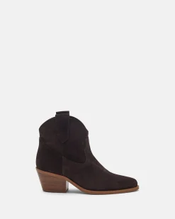 BOTTINES MENDOCINO/VEL CHOCOLAT