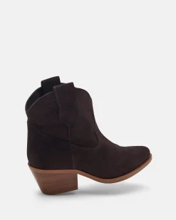 BOTTINES MENDOCINO/VEL CHOCOLAT
