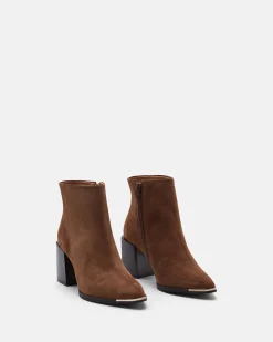 BOTTINES MONTANA/VEL COGNAC