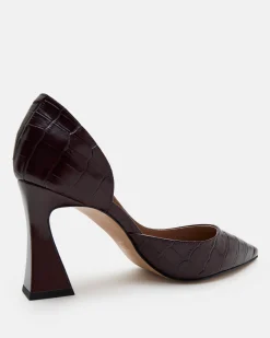 ESCARPINS JASMY/CROCO POURPRE