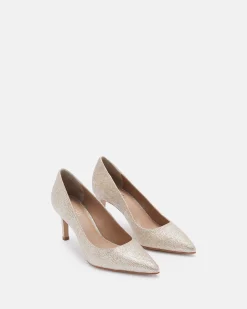 ESCARPINS KAITLYN/GLIT PLATINE