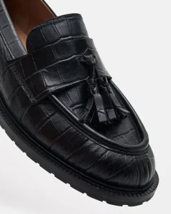 MOCASSINS GALILA/CROCO NOIR