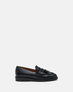 MOCASSINS GALILA/CROCO NOIR
