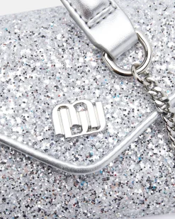 POCHETTE KLOW/STRASS ARGENT