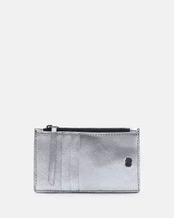 PORTE CARTES KAMILIA/MET ARGENT