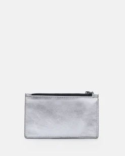 PORTE CARTES KAMILIA/MET ARGENT
