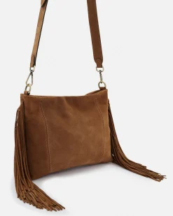 SAC À FRANGES GLORIA/VEL COGNAC