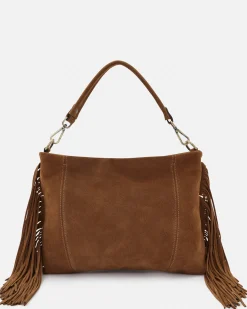 SAC À FRANGES GLORIA/VEL COGNAC