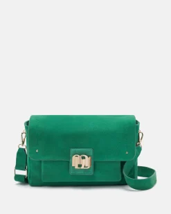 SAC CUIR VELOURS ALICIA/VEL VERT