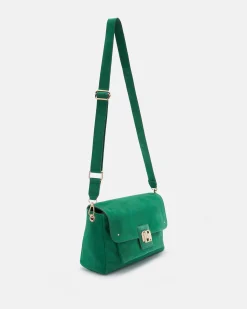 SAC CUIR VELOURS ALICIA/VEL VERT