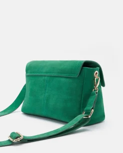 SAC CUIR VELOURS ALICIA/VEL VERT