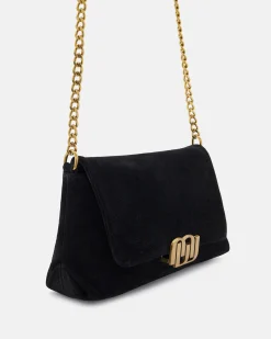 SAC CUIR VELOURS GEORGIA/VEL NOIR