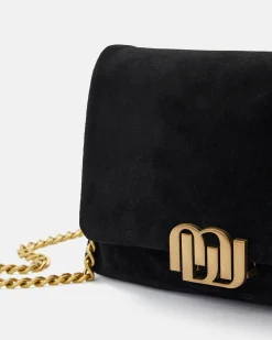 SAC CUIR VELOURS GEORGIA/VEL NOIR