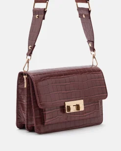 SAC MOYEN VOLUME JODY/CROC COGNAC