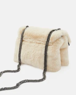SAC PETIT BEA/FUR ÉCRU