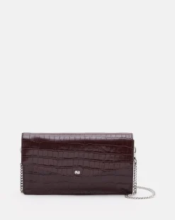 SAC PETIT VOLUME KATY/CROC POURPRE