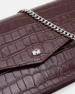 SAC PETIT VOLUME KATY/CROC POURPRE