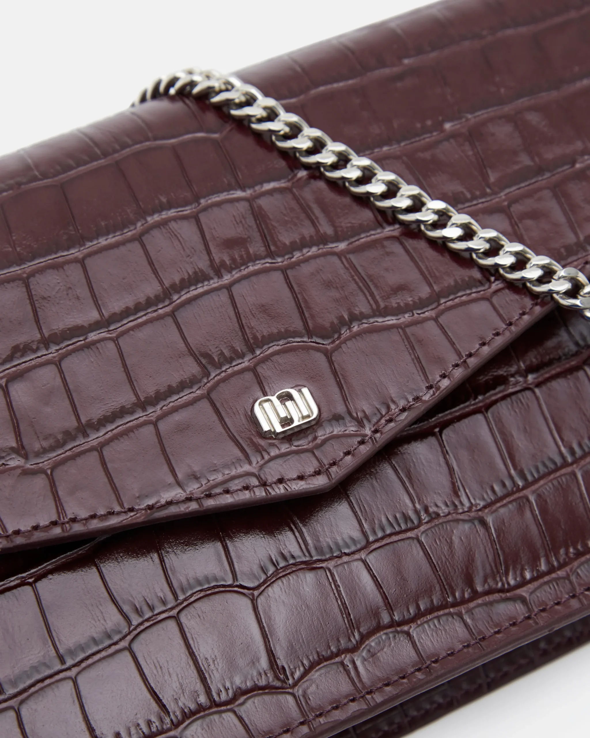 SAC PETIT VOLUME KATY/CROC POURPRE