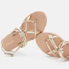 SANDALES DAXOU/MET PLATINE