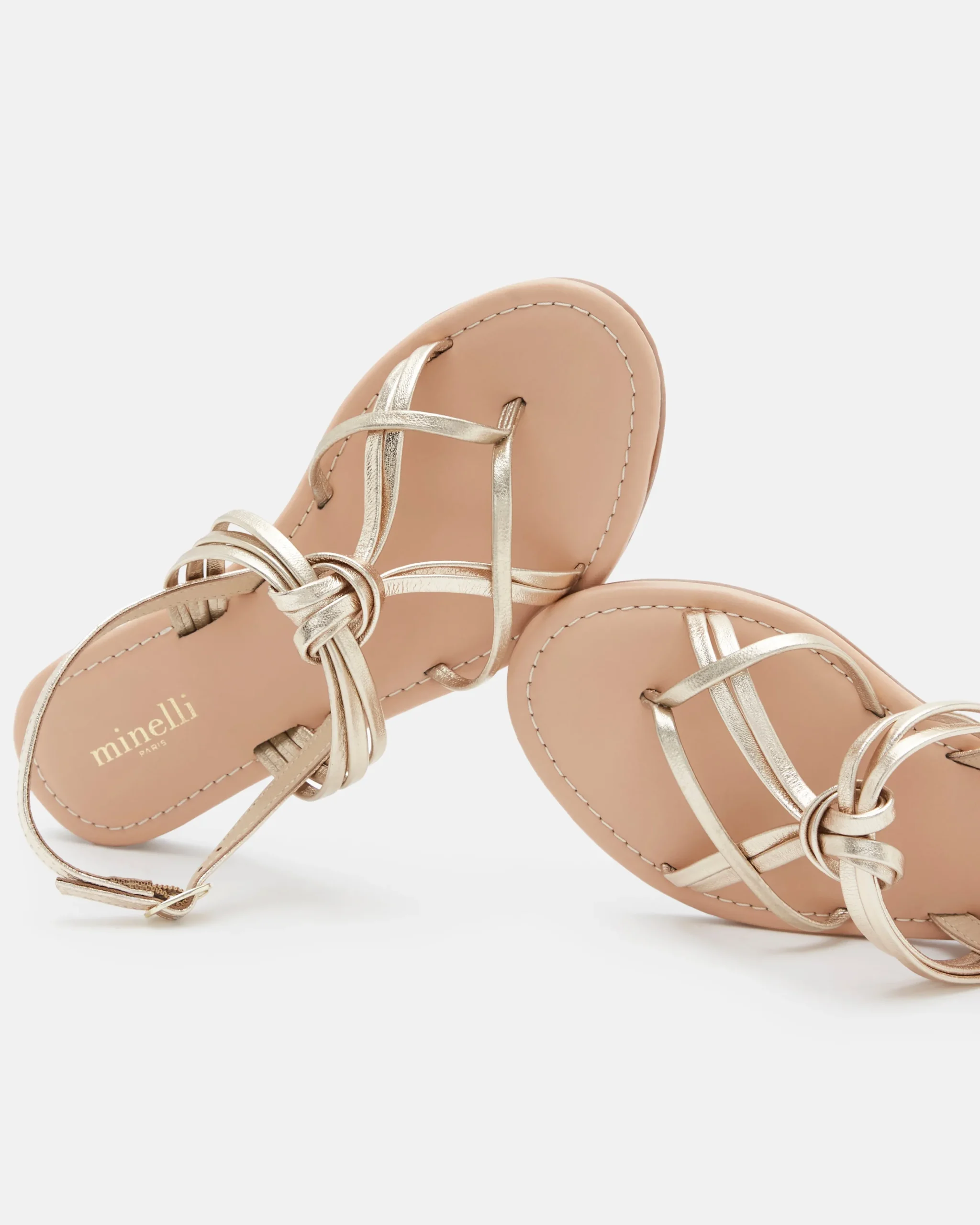 SANDALES DAXOU/MET PLATINE