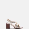 SANDALES JAVINE/MET PLATINE