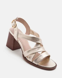 SANDALES JAVINE/MET PLATINE