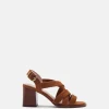 SANDALES JAVINE/VEL COGNAC