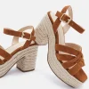 SANDALES JUTIA/VEL COGNAC