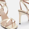 SANDALES KALYOU/MET PLATINE